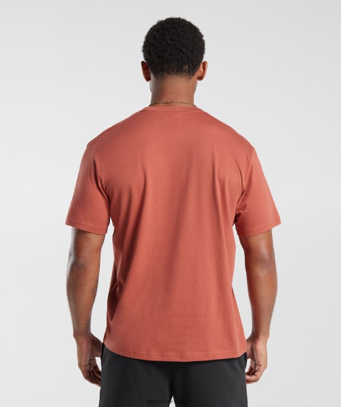 kret tişört erkeklerGymshark hurma kırmızısı 02H048770