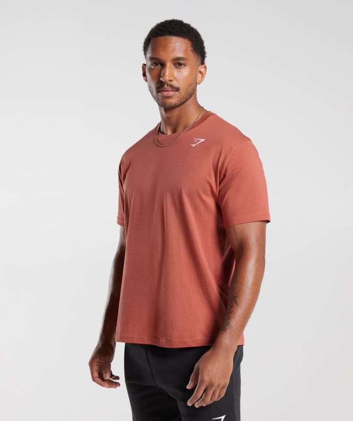 kret tişört erkeklerGymshark hurma kırmızısı 02H048770
