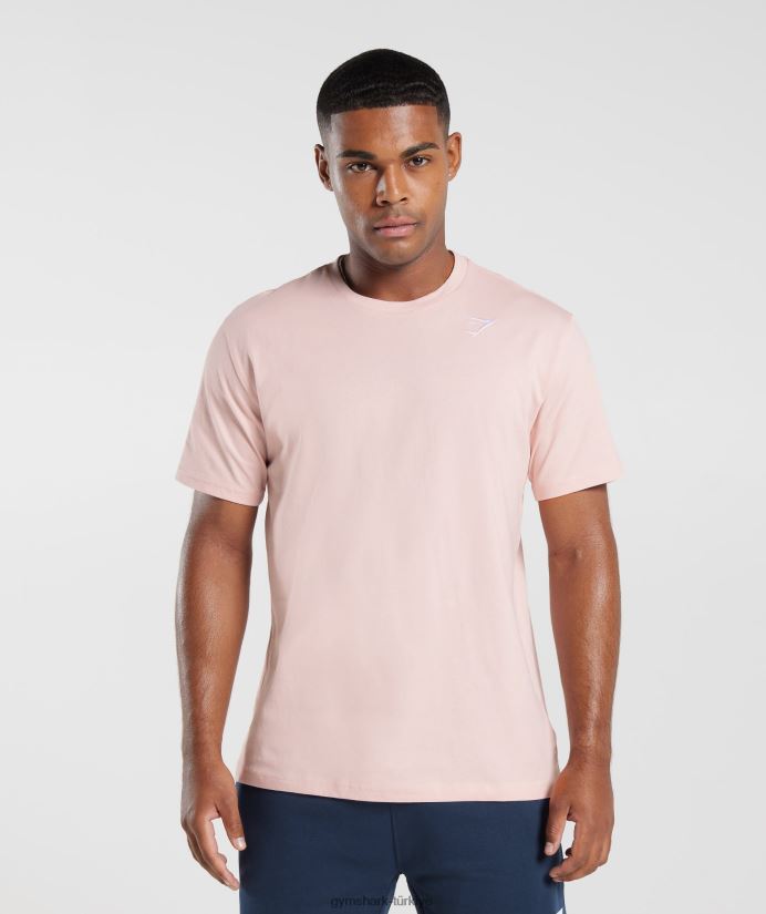 kret tişört erkeklerGymshark puslu pembe 02H048680