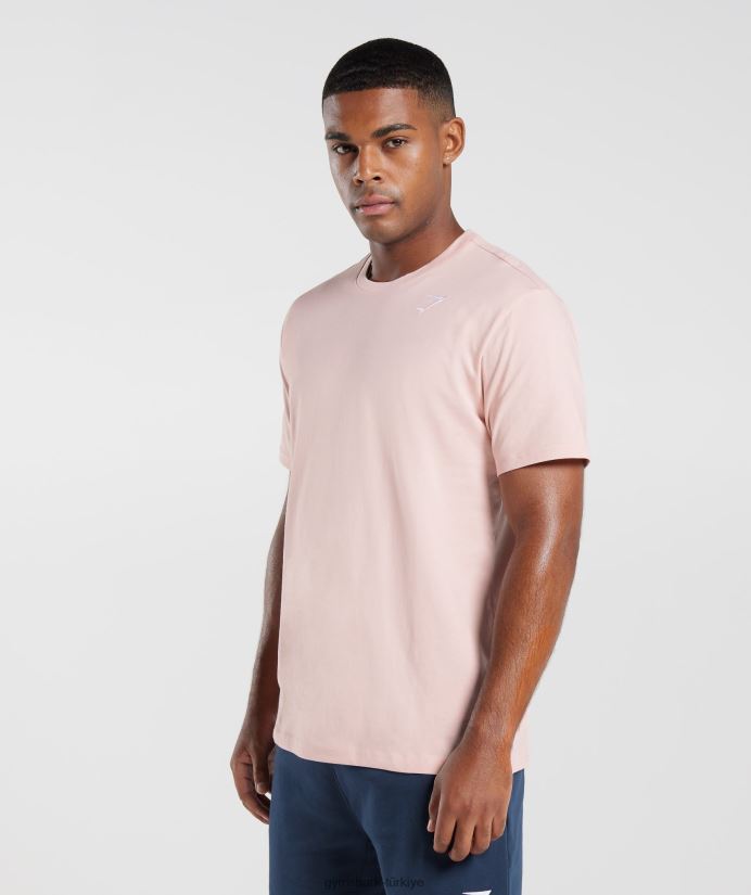 kret tişört erkeklerGymshark puslu pembe 02H048680