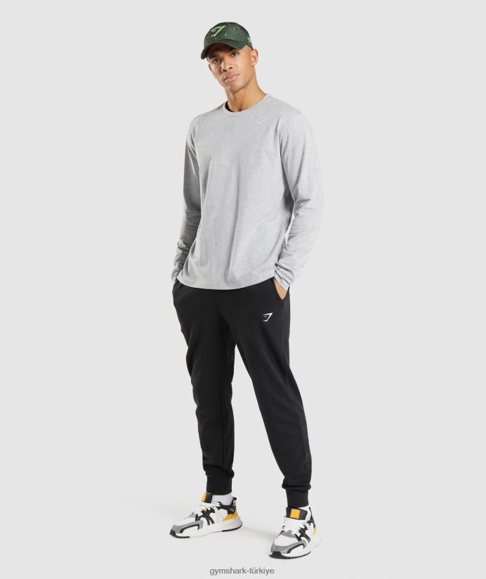 kret uzun kollu tişört erkeklerGymshark açık gri çekirdekli marn 02H048727