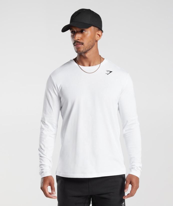 kret uzun kollu tişört erkeklerGymshark beyaz 02H048585