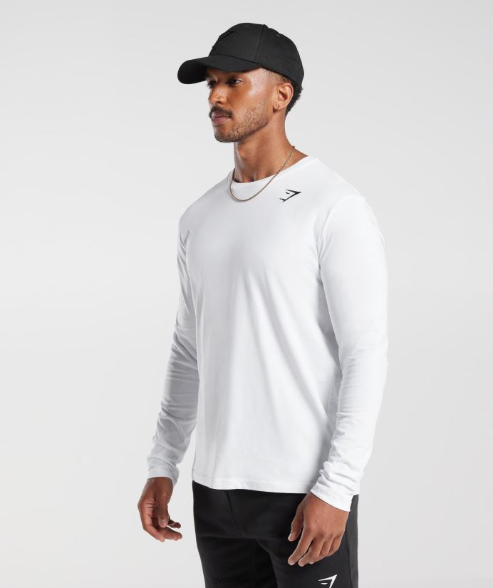 kret uzun kollu tişört erkeklerGymshark beyaz 02H048585