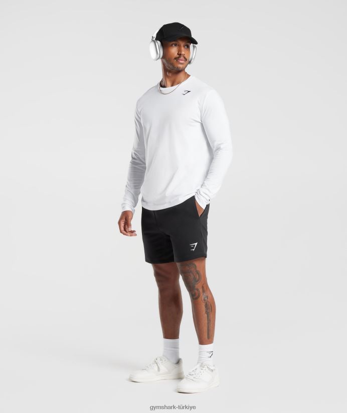 kret uzun kollu tişört erkeklerGymshark beyaz 02H048585