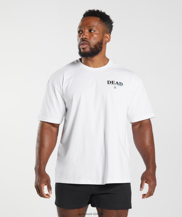 ölü kaldırma tişörtü erkeklerGymshark beyaz 02H048784