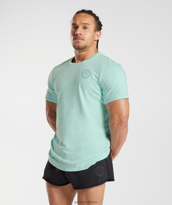 miras tişörtü erkeklerGymshark su yeşili 02H048766