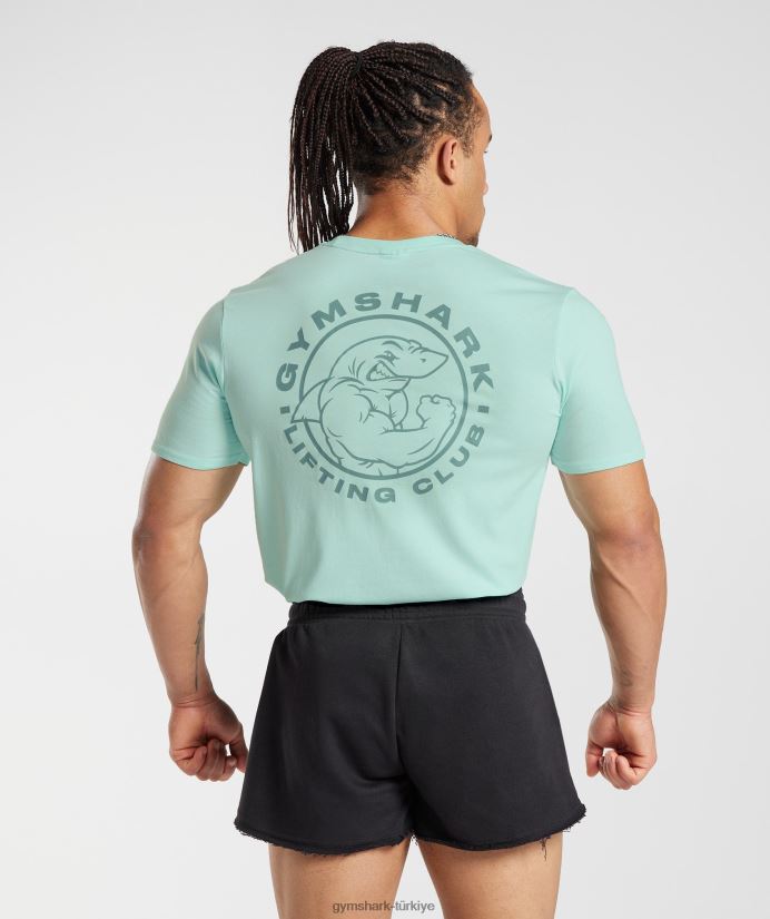 miras tişörtü erkeklerGymshark su yeşili 02H048766