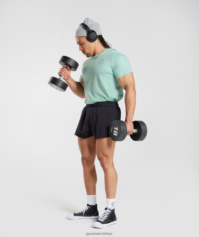 miras tişörtü erkeklerGymshark su yeşili 02H048766