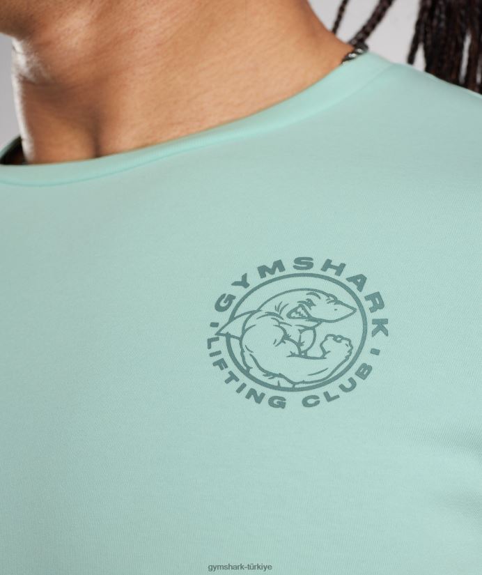 miras tişörtü erkeklerGymshark su yeşili 02H048766
