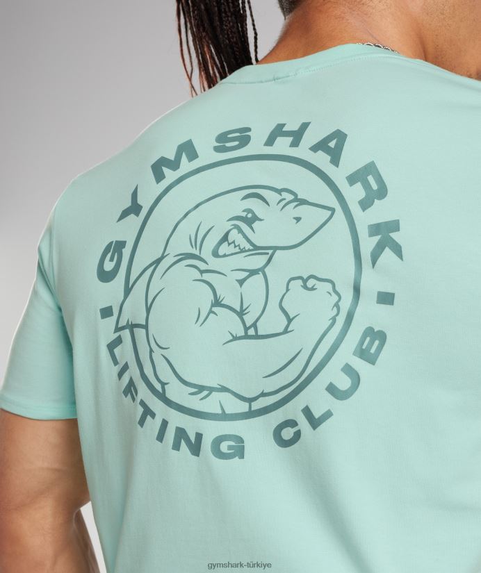 miras tişörtü erkeklerGymshark su yeşili 02H048766