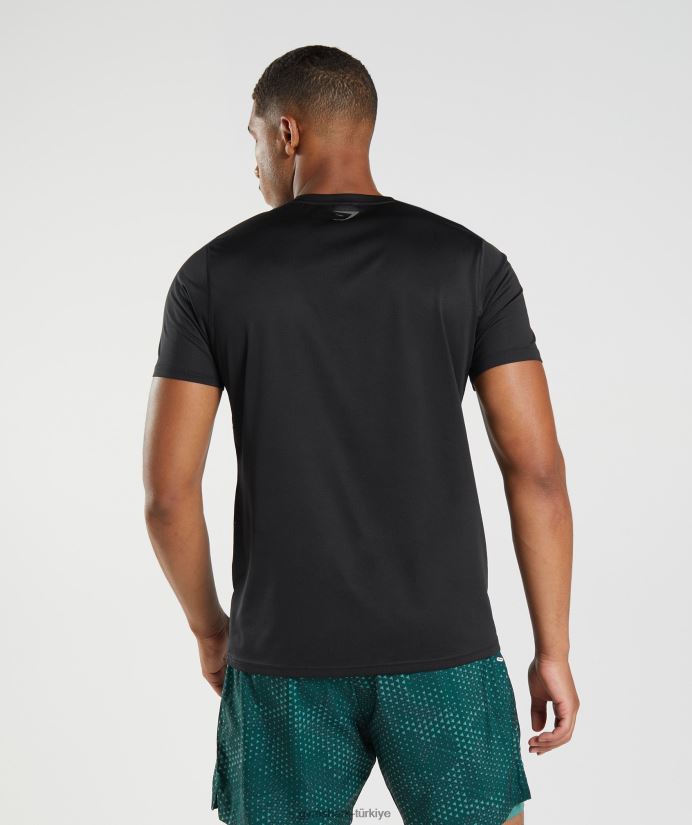 spor tişört erkeklerGymshark siyah/siyah kırçıllı 02H048583