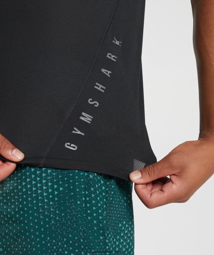 spor tişört erkeklerGymshark siyah/siyah kırçıllı 02H048583