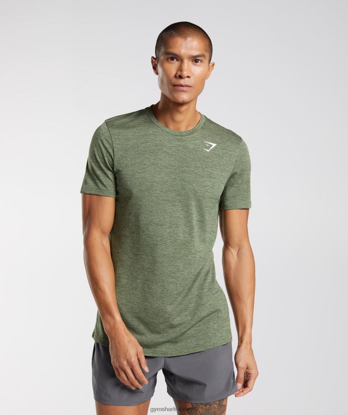 varış kırçıllı tişört erkeklerGymshark çekirdek zeytin/kalamata zeytin marnı 02H048639