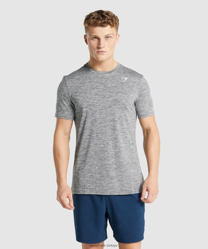 varış kırçıllı tişört erkeklerGymshark kömür marn 02H048698