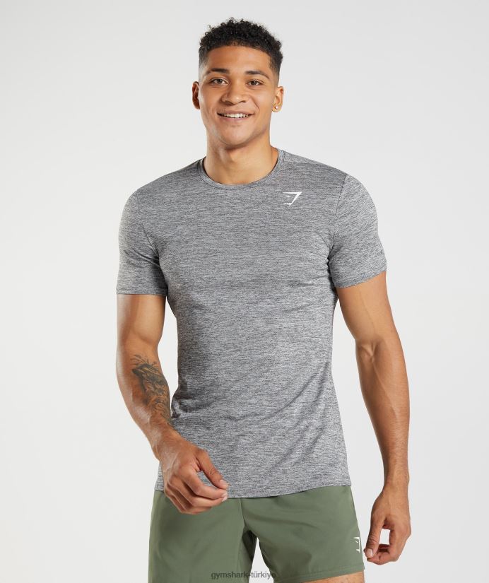 varış kırçıllı tişört erkeklerGymshark siluet grisi/açık gri kırçıllı 02H048660