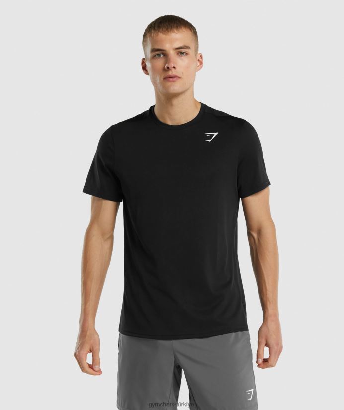 varış normal kesim tişört erkeklerGymshark siyah 02H048654