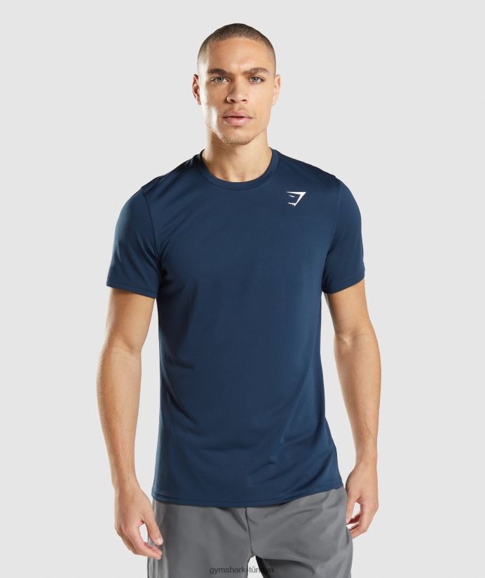 varış tişörtü erkeklerGymshark Donanma 02H048611