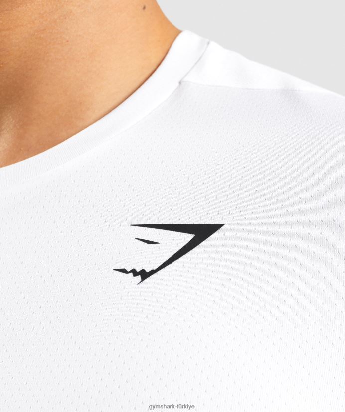 varış tişörtü erkeklerGymshark beyaz 02H048581