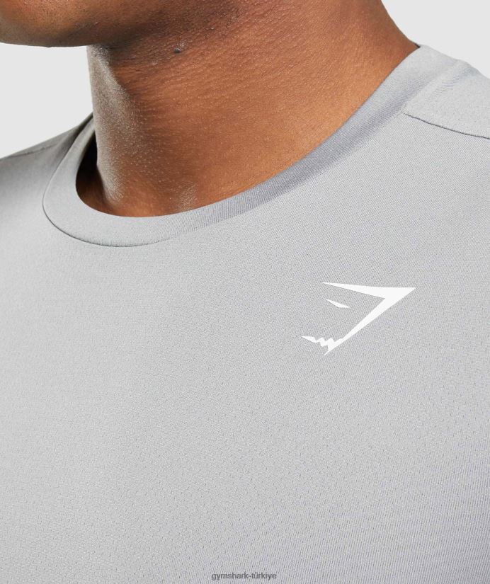varış tişörtü erkeklerGymshark dumanlı gri 02H048683