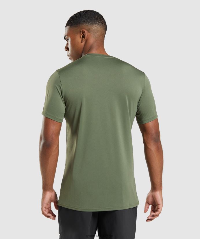 varış tişörtü erkeklerGymshark çekirdek zeytin 02H048627