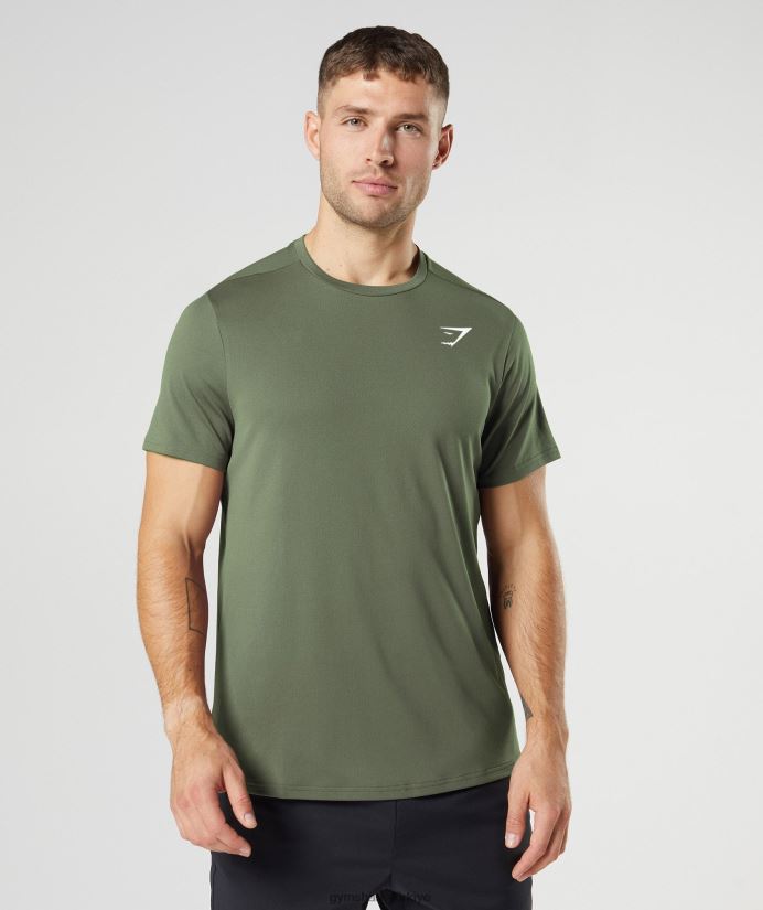 varış tişörtü erkeklerGymshark çekirdek zeytin 02H048732