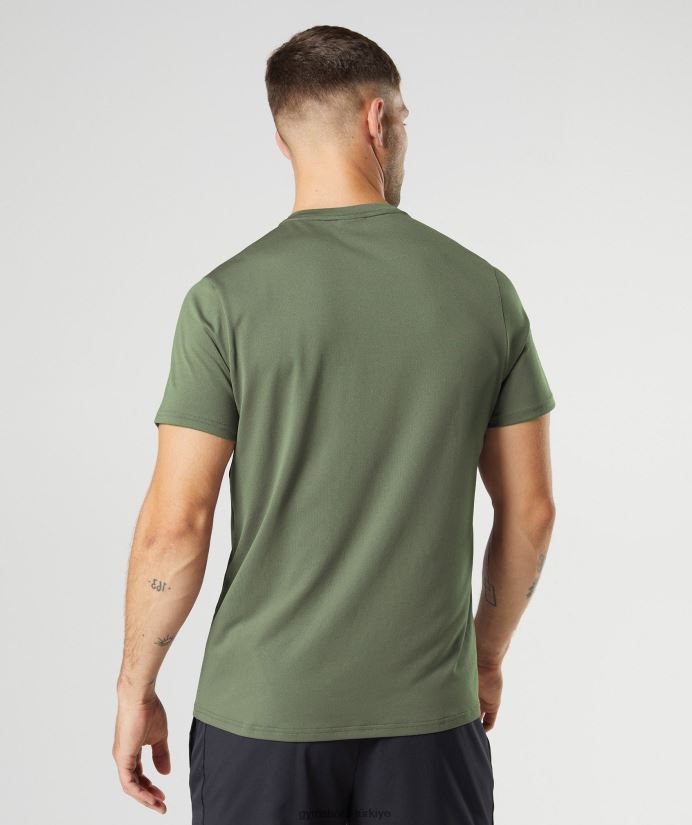 varış tişörtü erkeklerGymshark çekirdek zeytin 02H048732