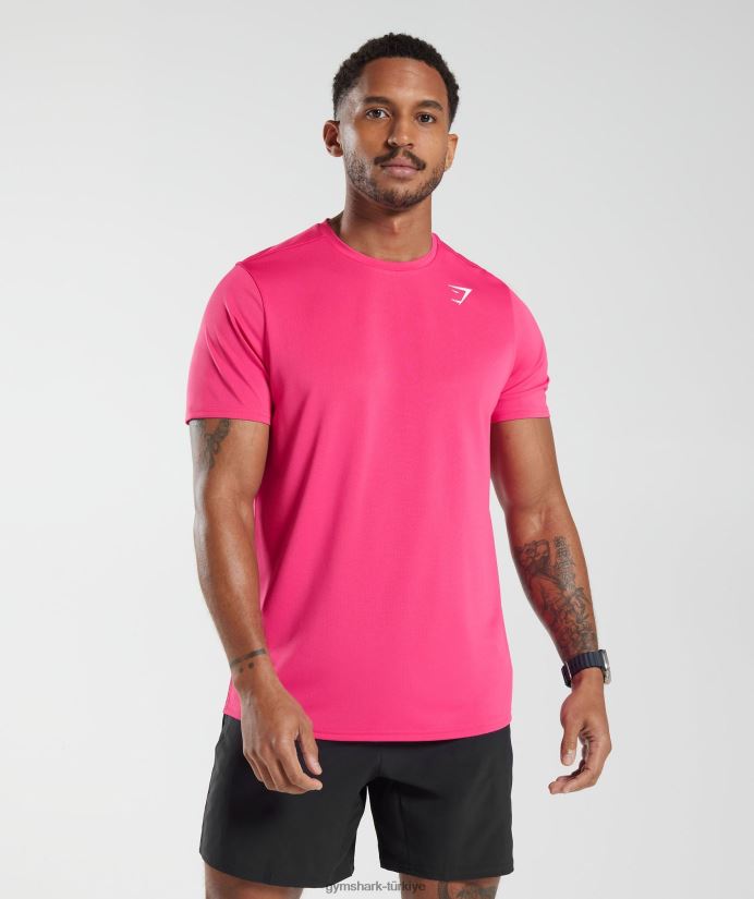 varış tişörtü erkeklerGymshark parlak fuşya 02H048774