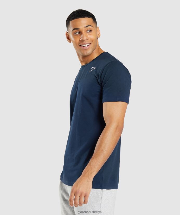 vazgeçilmez tişört erkeklerGymshark Donanma 02H048710