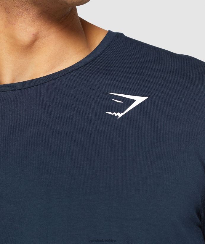 vazgeçilmez tişört erkeklerGymshark Donanma 02H048710