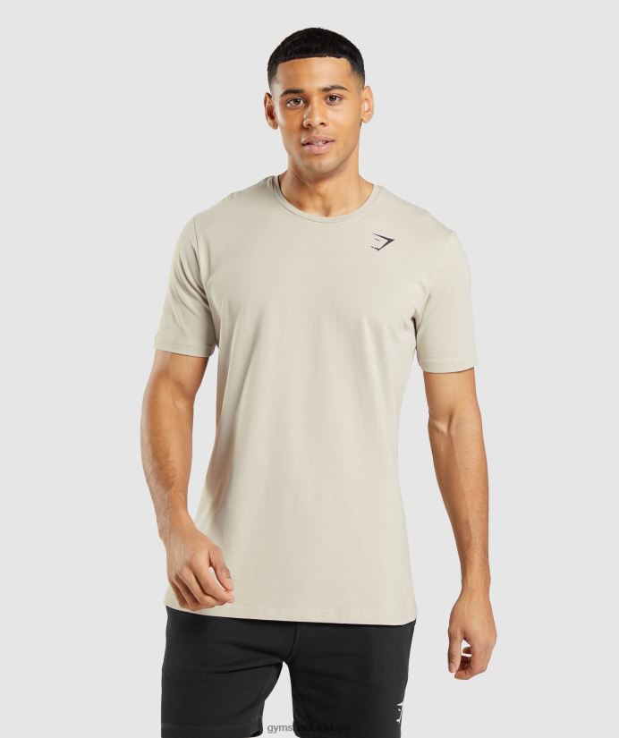 vazgeçilmez tişört erkeklerGymshark çakıl taşı grisi 02H048758