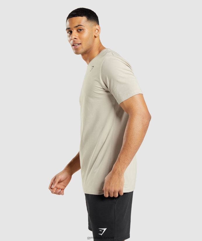 vazgeçilmez tişört erkeklerGymshark çakıl taşı grisi 02H048758