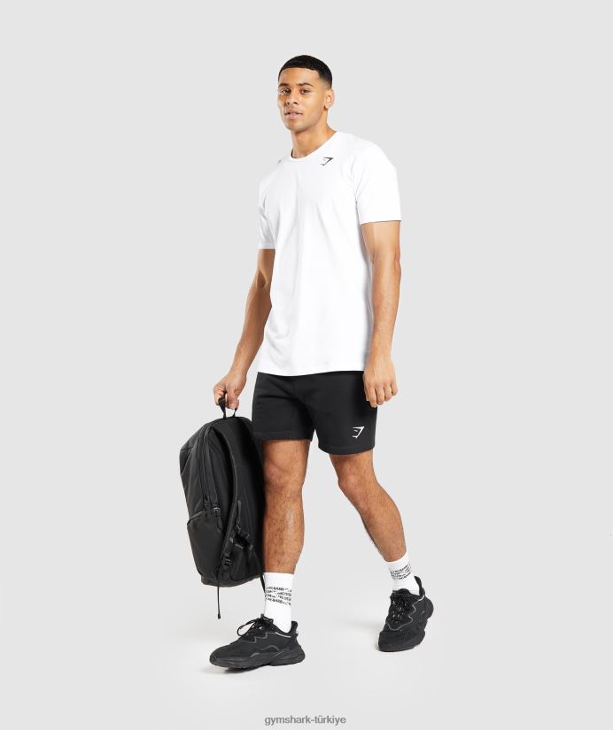 vazgeçilmez tişört erkeklerGymshark beyaz 02H048642