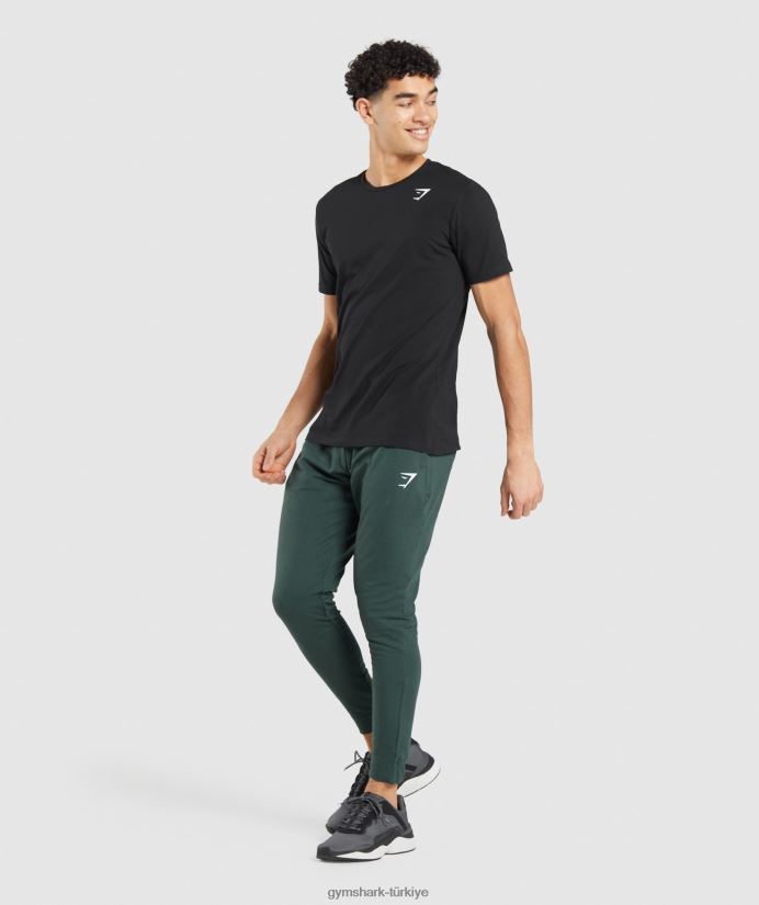 vazgeçilmez tişört erkeklerGymshark siyah 02H048661