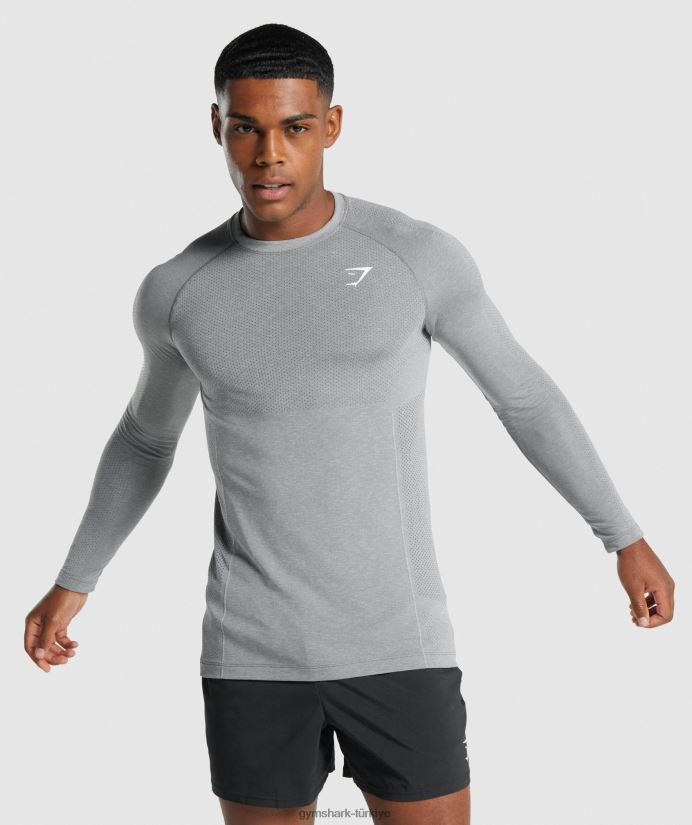 vital light dikişsiz uzun kollu tişört erkeklerGymshark kömür marn 02H048712