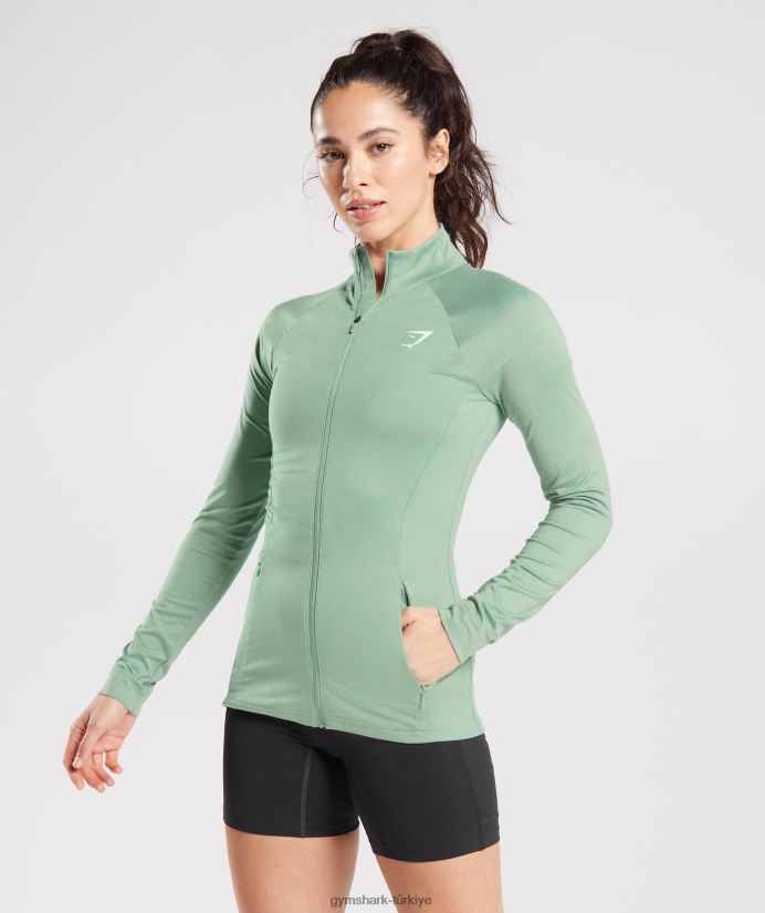 fermuarlı eğitim ceketi kadınlarGymshark çöl adaçayı yeşili 02H048344