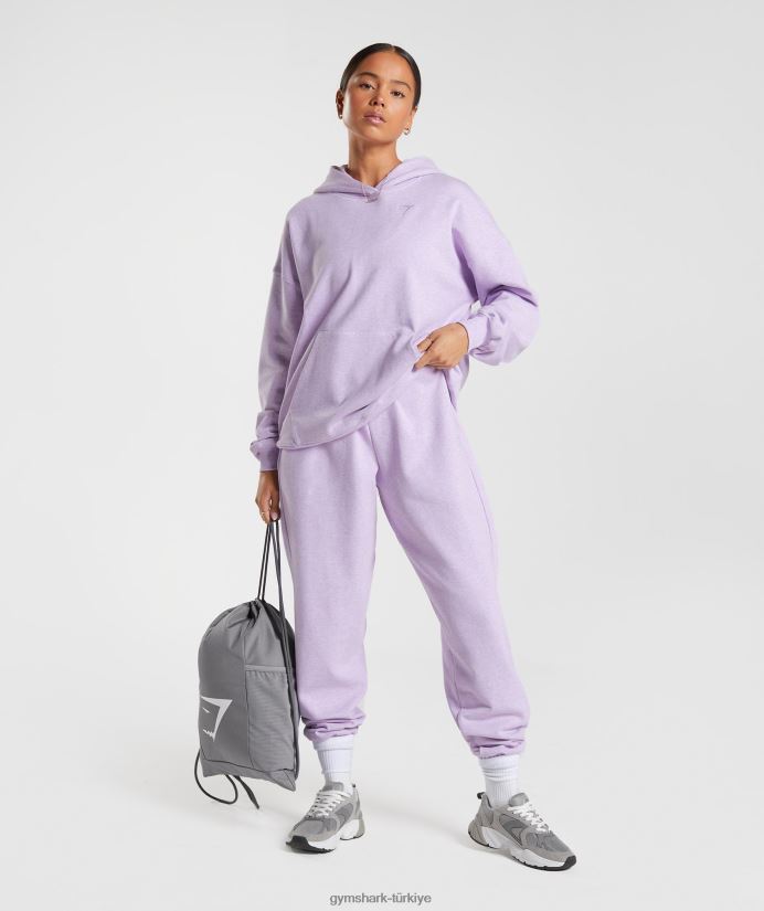 dinlenme günü eşofman üstü kadınlarGymshark aura leylak marn 02H048358