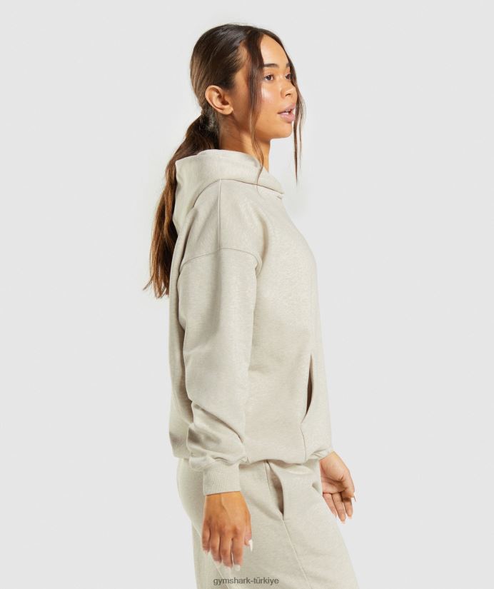 dinlenme günü eşofman üstü kadınlarGymshark bej kırçıllı 02H048411
