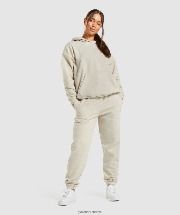 dinlenme günü eşofman üstü kadınlarGymshark bej kırçıllı 02H048411