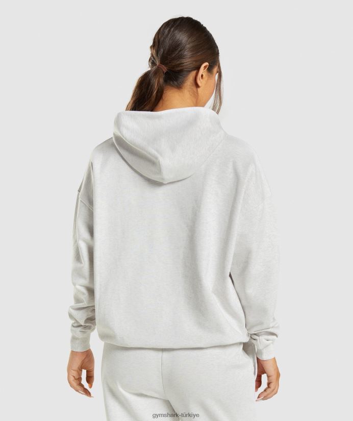 dinlenme günü eşofman üstü kadınlarGymshark beyaz kırçıllı 02H048361