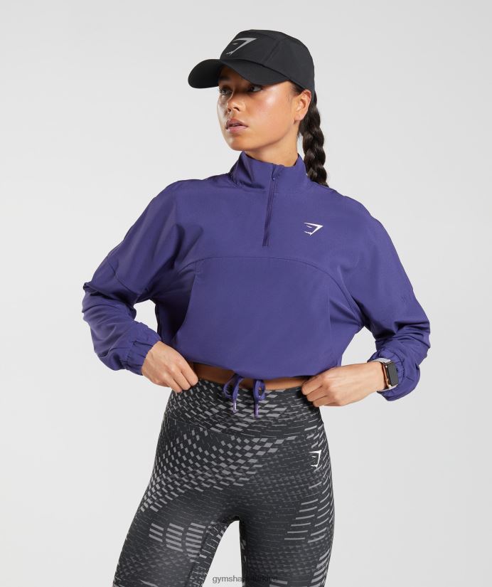 spor rüzgarlık kadınlarGymshark Neptün moru 02H048350