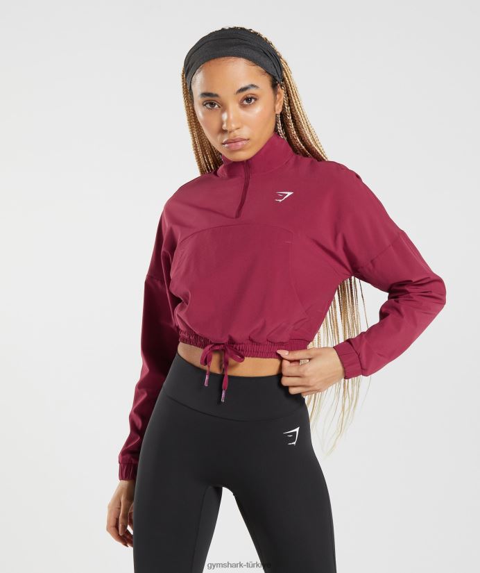 spor rüzgarlık kadınlarGymshark frenk üzümü pembesi 02H048381