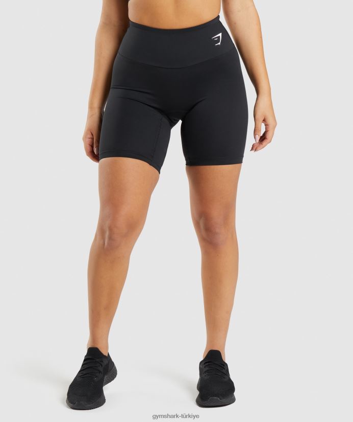 antrenman bisiklet şortu kadınlarGymshark siyah 02H04811