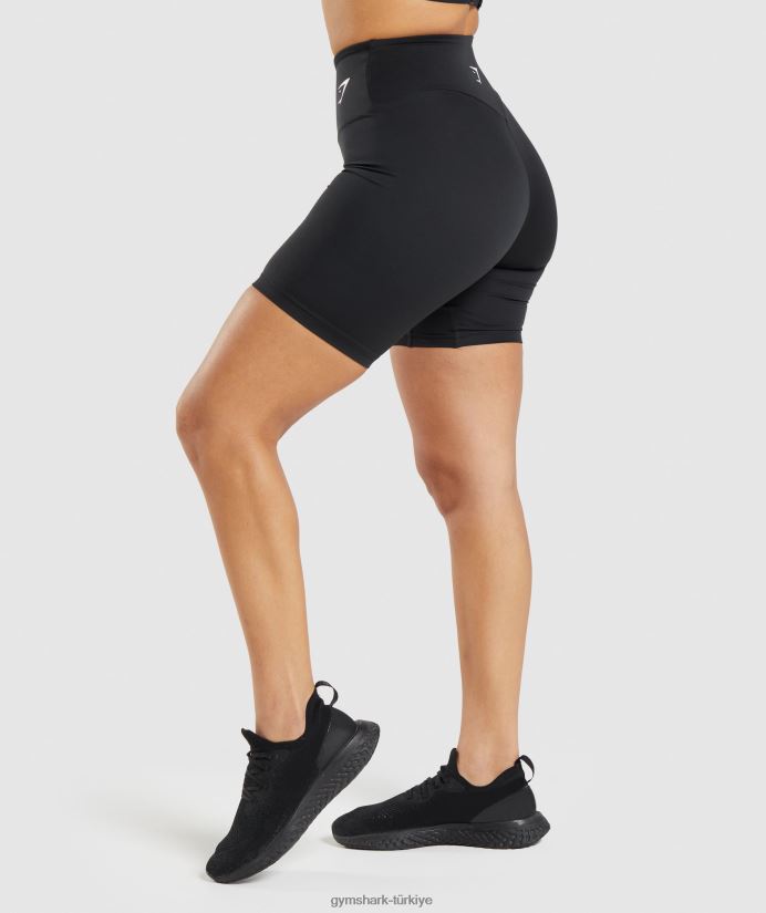 antrenman bisiklet şortu kadınlarGymshark siyah 02H04811