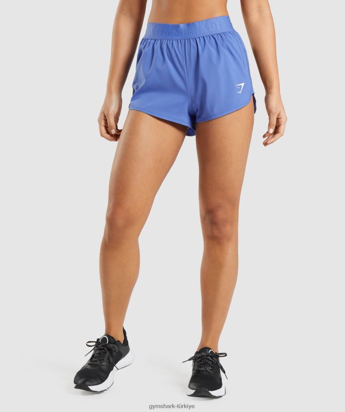 antrenman bol kesim şort kadınlarGymshark mahkeme mavisi 02H04884