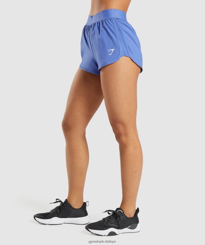 antrenman bol kesim şort kadınlarGymshark mahkeme mavisi 02H04884