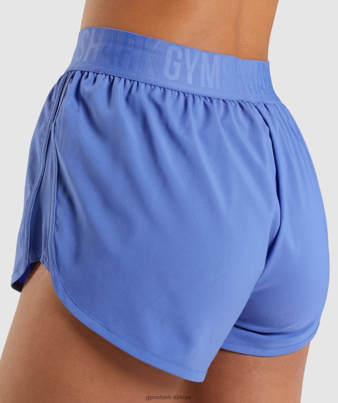 antrenman bol kesim şort kadınlarGymshark mahkeme mavisi 02H04884