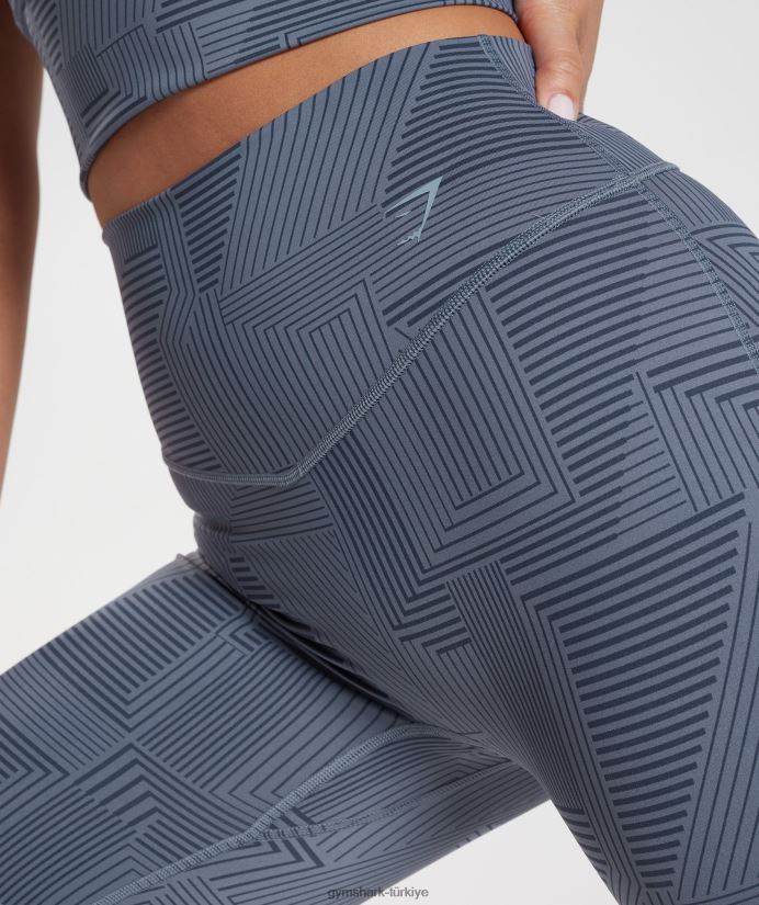 bisiklet şortlarını yükseltmek kadınlarGymshark akşam mavisi 02H04853