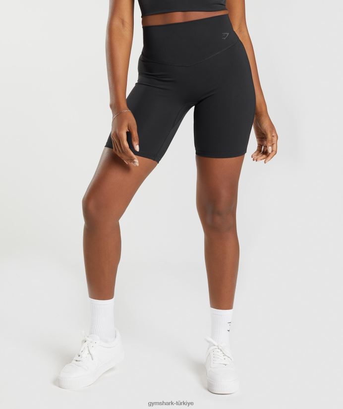 bisiklet şortlarını yükseltmek kadınlarGymshark siyah 02H04839