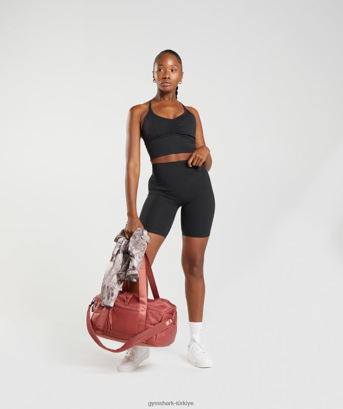 bisiklet şortlarını yükseltmek kadınlarGymshark siyah 02H04839