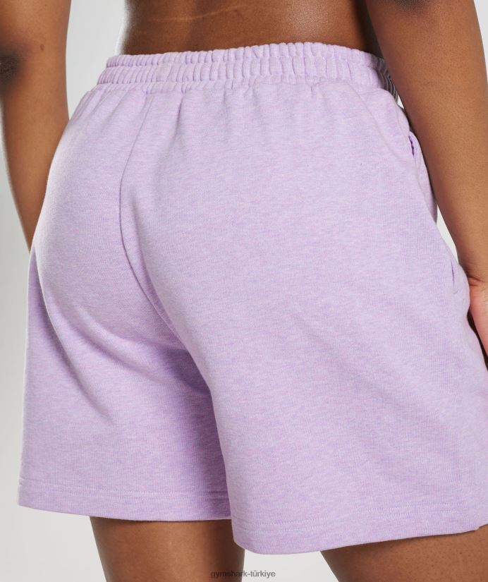 dinlenme günü eşofman şortu kadınlarGymshark aura leylak marn 02H04870